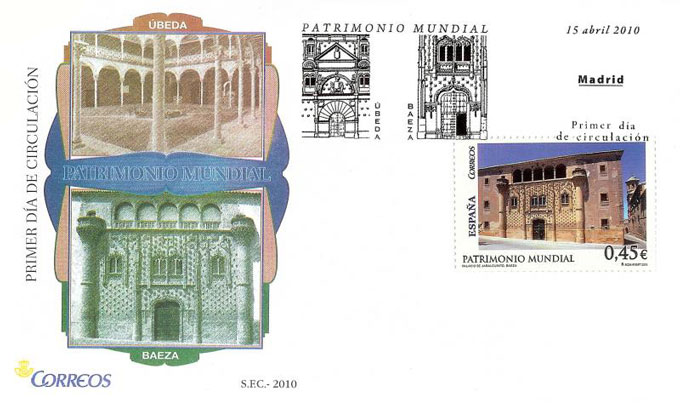 Sobre Franqueado de primer día de circulación - Madrid: Patrimonio Mundial - Baeza