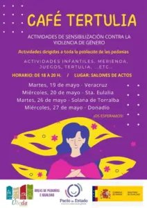 Café Tertulia - Actividades de sensibilización contra la violencia de género