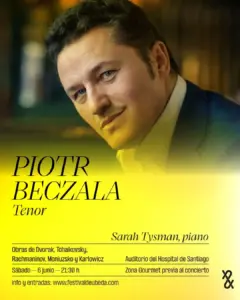 Festival Internacional de Música y Danza 'Ciudad de Úbeda' - Recital Lírico - Piotr Bezcala, tenor - Sarah Tysman, piano