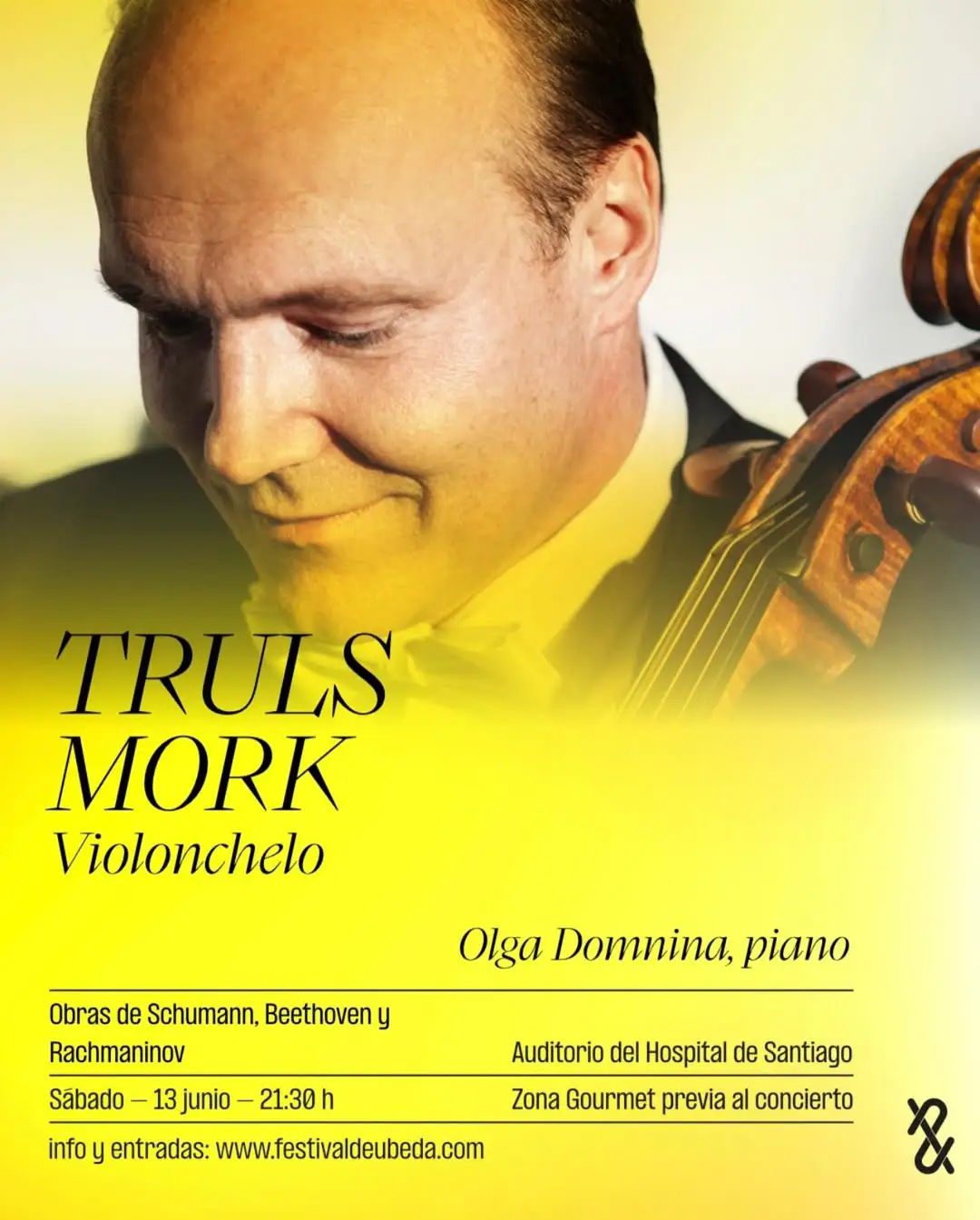 Festival Internacional de Música y Danza 'Ciudad de Úbeda' - Recital de Violonchelo y Piano - TRULS MØRK, violonchelo