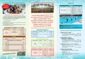Programación Actividades deportivas Verano 2026